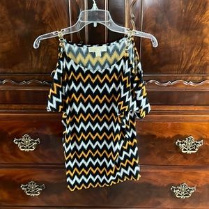 Michael Kors cold should top with gold chain shoulder straps. Size XS.